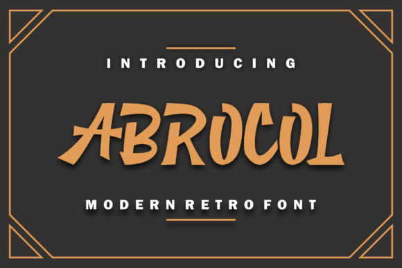 Abrocol: A Modern Serif Font for Handmade Charm