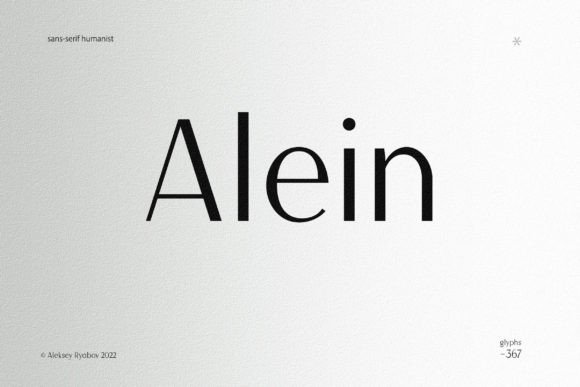 Alein: A Modern Sans Serif for Creative Projects