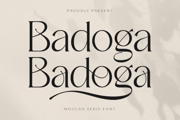 Badoga: A Premium Serif Font for Creative Campaigns