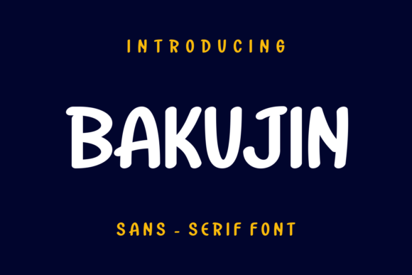 Bakujin: A Modern Font for Elegant Design