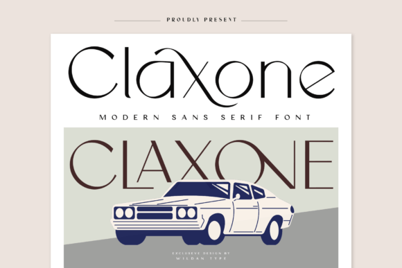 Claxone: A Modern Font for Editorial Design