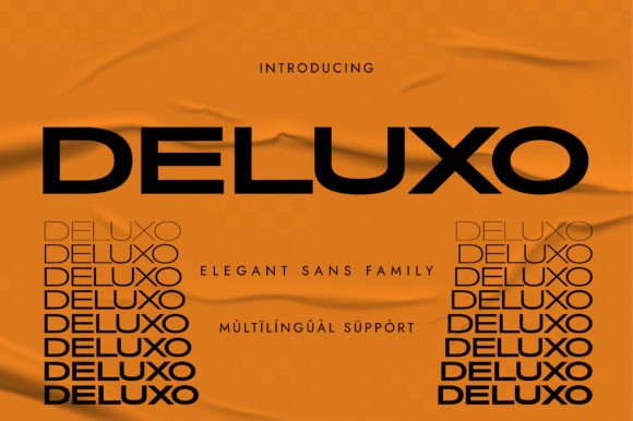 Deluxo: A Modern Sans Serif Font
