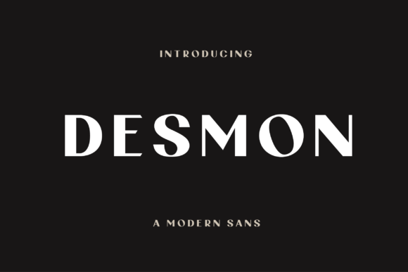 Desmon: A Modern Typeface for Editorial Design