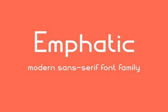 Emphatic Font: Modern Typography for Crafters