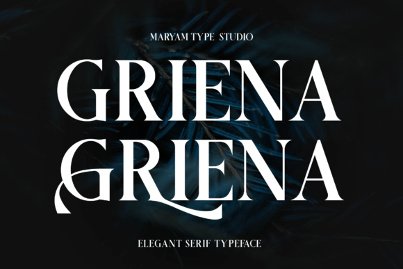 Griena: A Stylish Serif Font