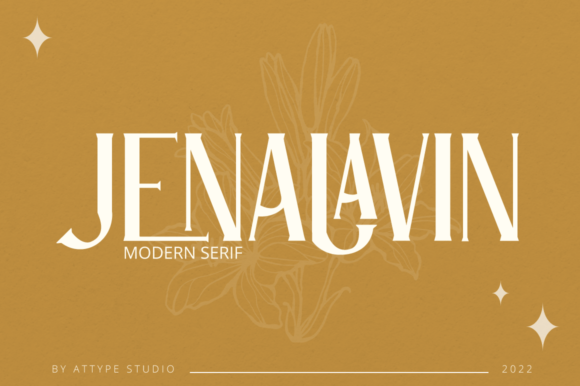 Jenalavin: A Stylish Serif Font for Digital Marketing