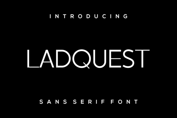 Ladquest: A Modern Font for Digital Marketing