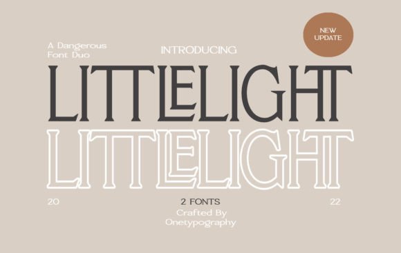 Littlelight: A Sharp Serif Font