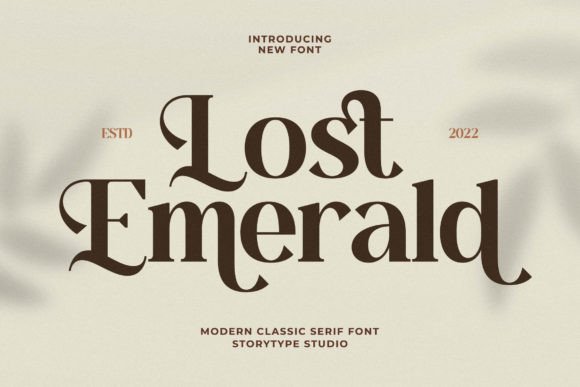 Lost Emerald Font for Web Design