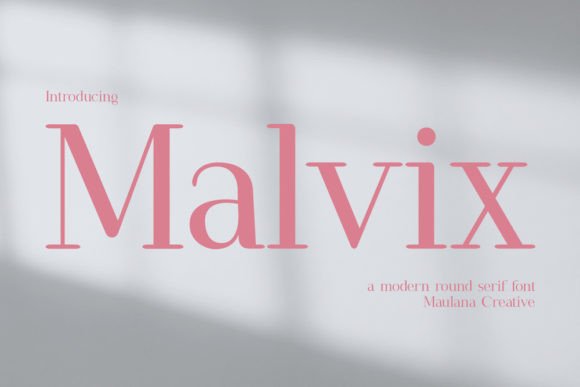 Malvix: A Stylish Serif Font for Modern Design