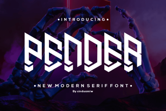 Pender: A Bold Serif for Modern Branding