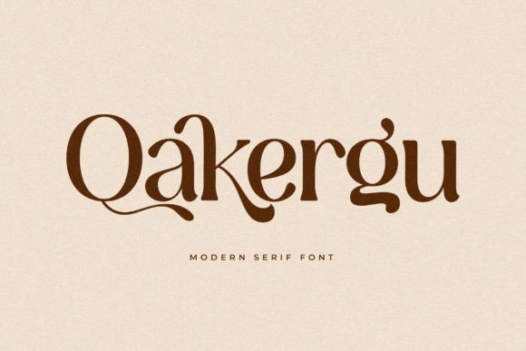 Qakergu: A Serif Font for Elegant Branding