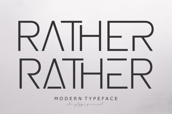 Rather: A Font for Elegant Design