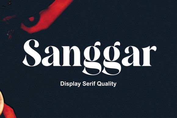 Sanggar: A Bold Serif Font for Impactful Design